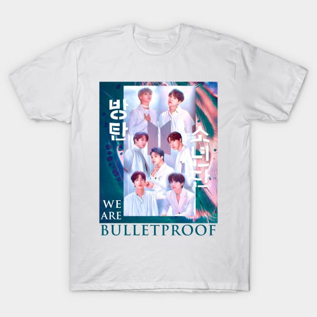 BTS BULLETPROOF T-Shirt by art.deiji